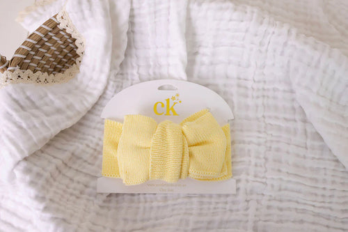 Oversized Knit Top Knot | Buttercream