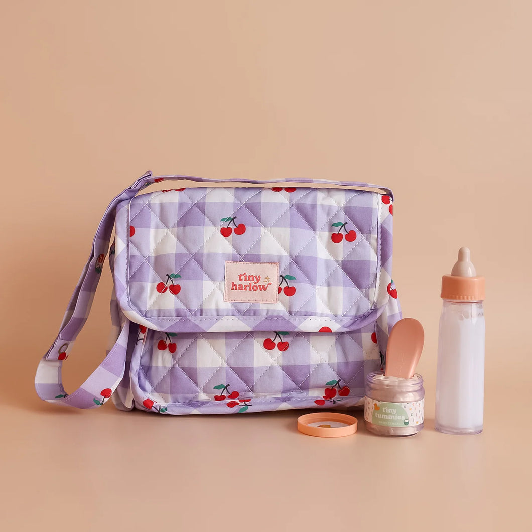 Tiny Nurturers Set | Lilac Gingham Cherry