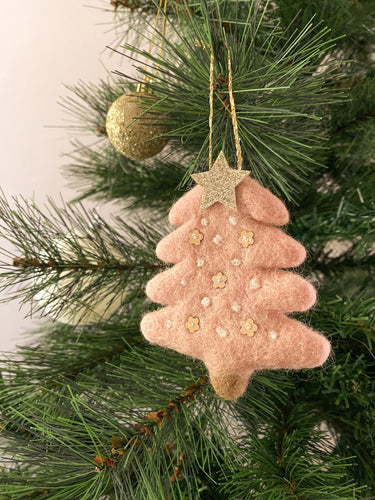 Christmas Tree Ornament | Pink Tree