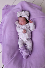 Load image into Gallery viewer, Oversized Knit Top Knot | Garden Florals