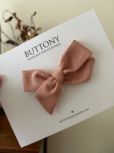 Big Sister Bow | Vintage Peach