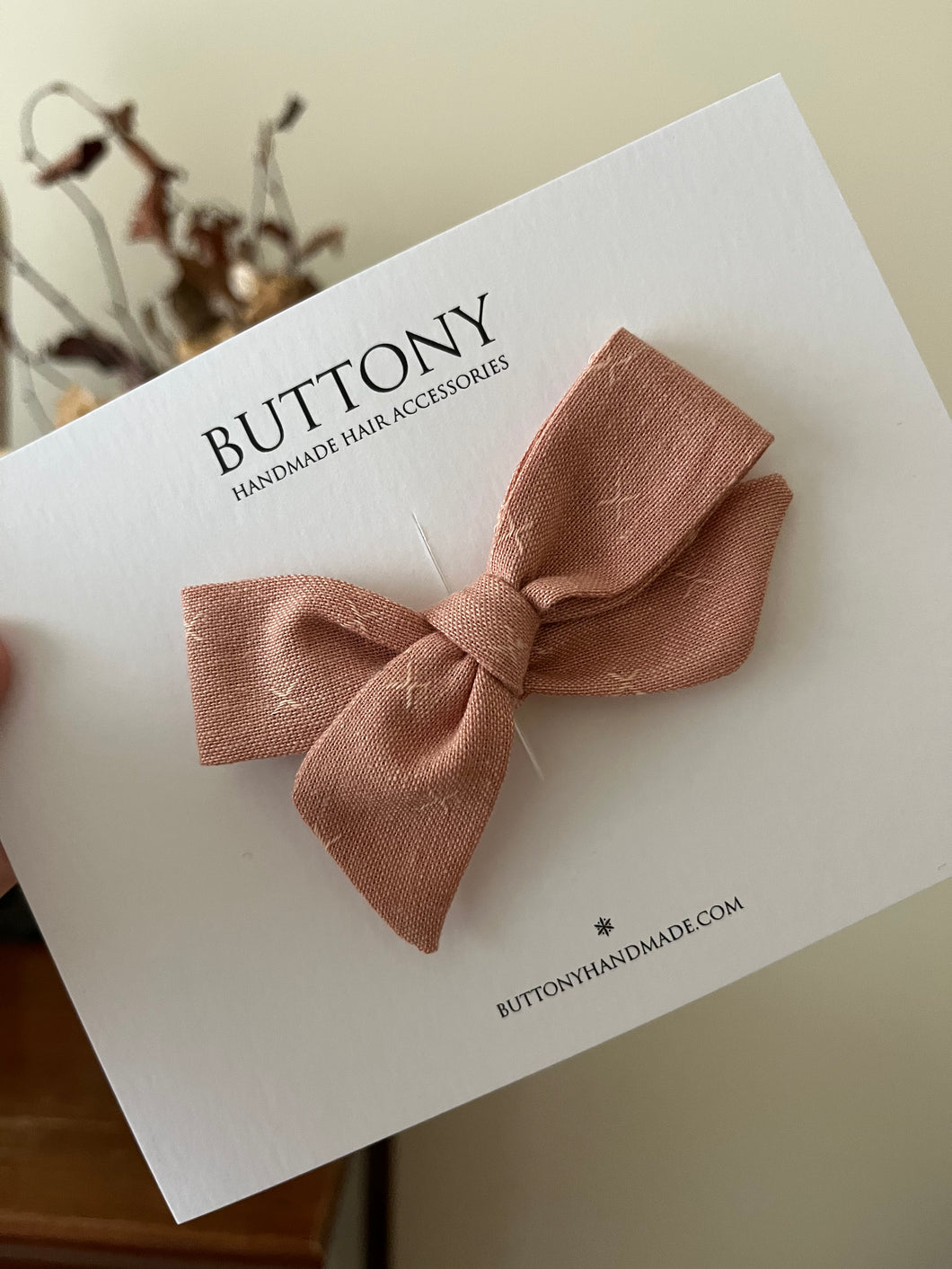 Big Sister Bow | Vintage Peach
