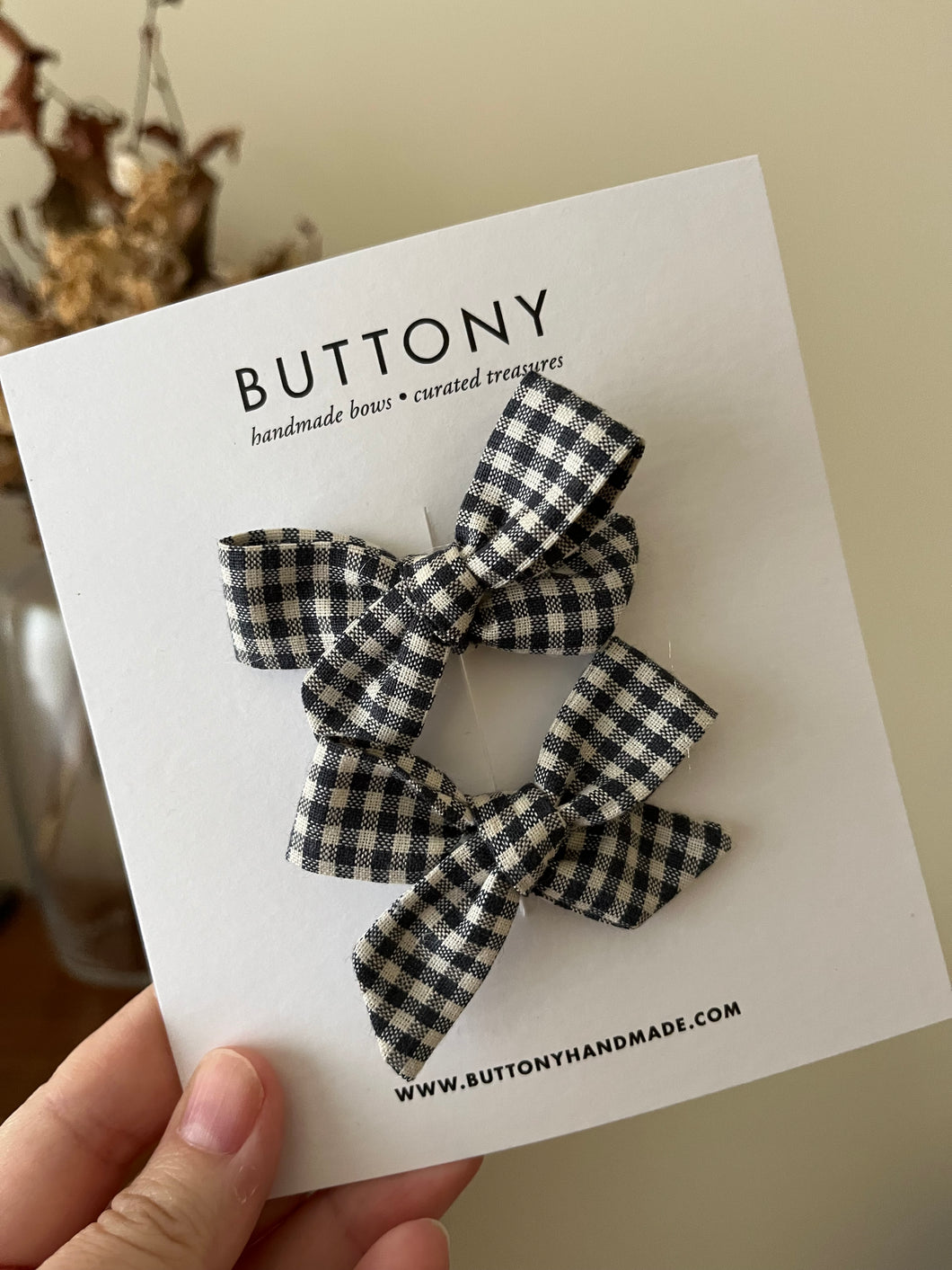 Piggy Bows | Classic Gingham