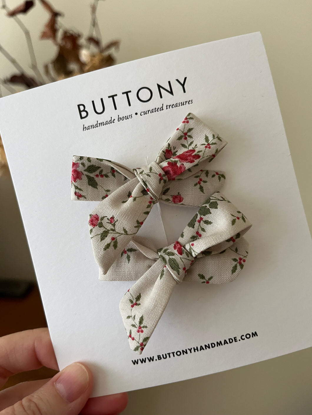 Piggy Bows - Rose Garden