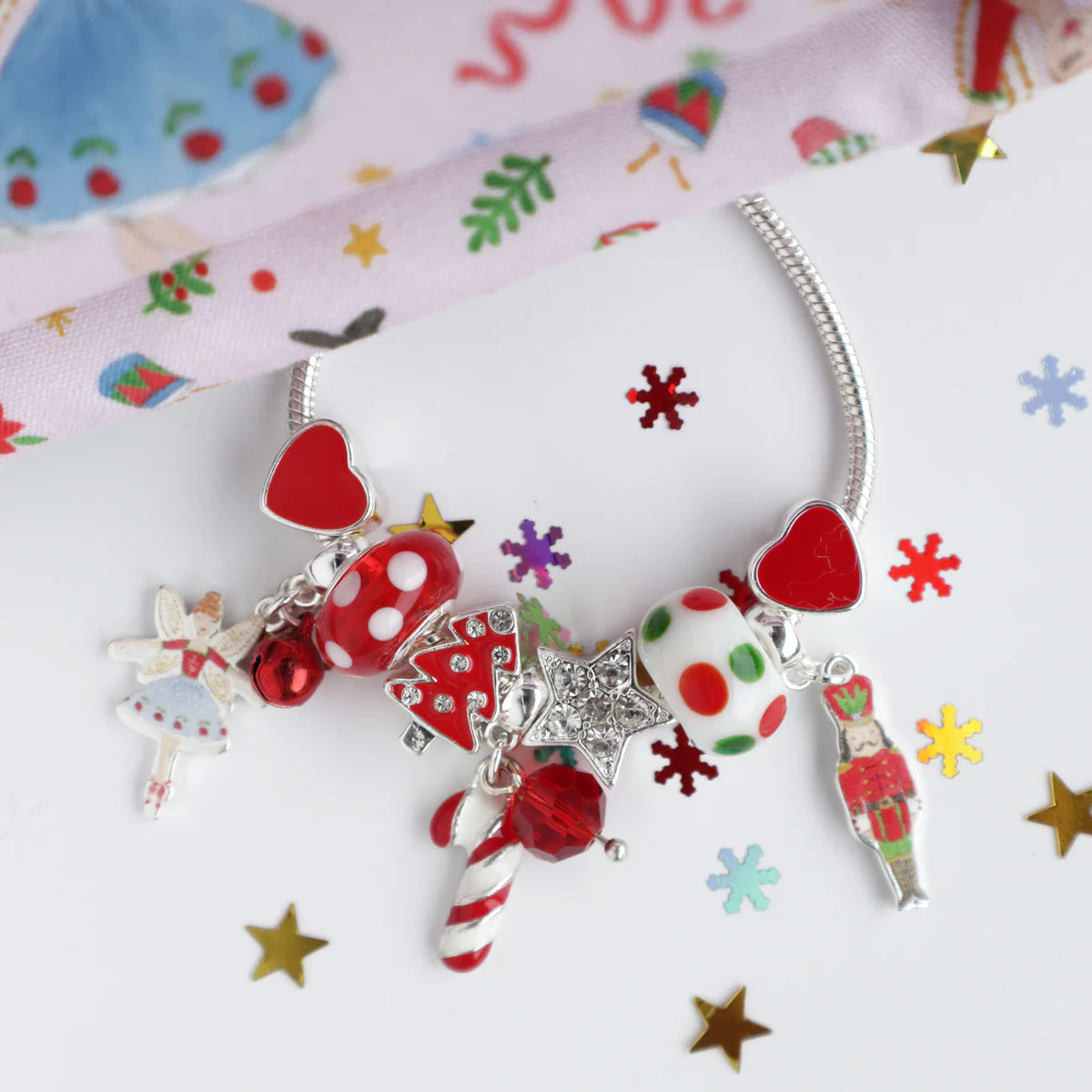 Nutcracker Christmas Charm Bracelet