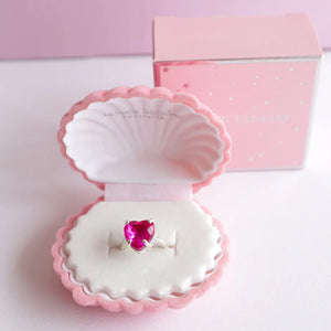 Pink Heart of the Ocean Ring