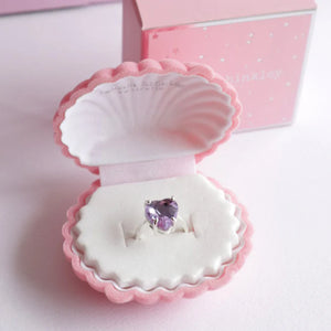 Purple Heart of the Ocean Ring