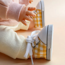 Load image into Gallery viewer, Tiny Tootsies Gingham Casual Sneakers