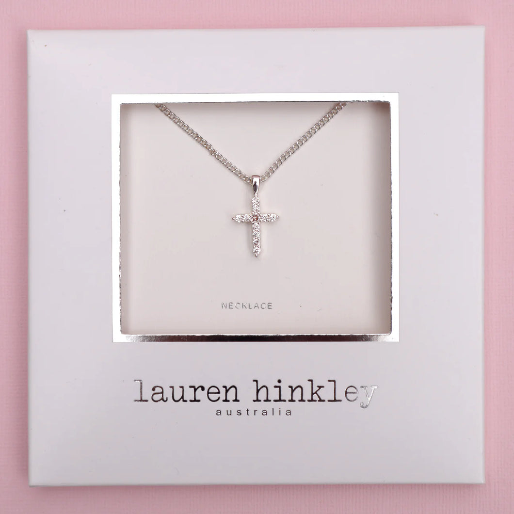 Diamonte Cross Necklace