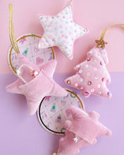 Load image into Gallery viewer, Pink Sequin Christmas Tree Decoration