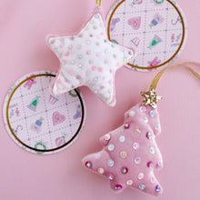 Load image into Gallery viewer, Pink Sequin Christmas Tree Decoration