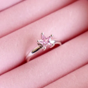 Pink Shining Star Ring