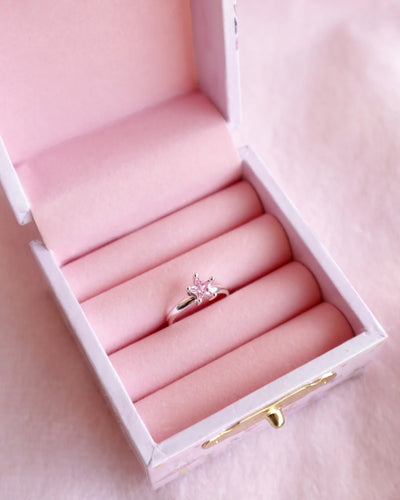 Pink Shining Star Ring