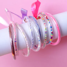 Load image into Gallery viewer, Bright Pink Glitter Bracelets