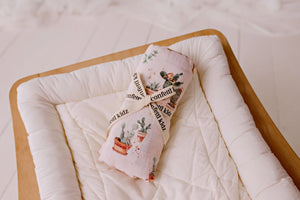 Happy Cactus | Organic Muslin Swaddle
