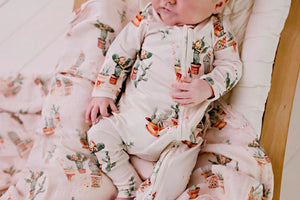 Happy Cactus - Bamboo Zipsuit