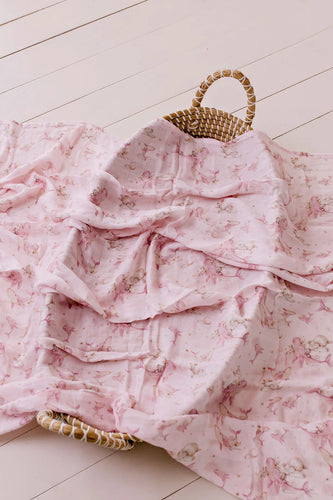 Whimsical Whale | Organic Muslin Swaddle