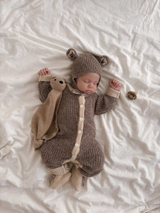 Classic Knit Romper | Brownie SIZE NB, 3-6M and 1YR