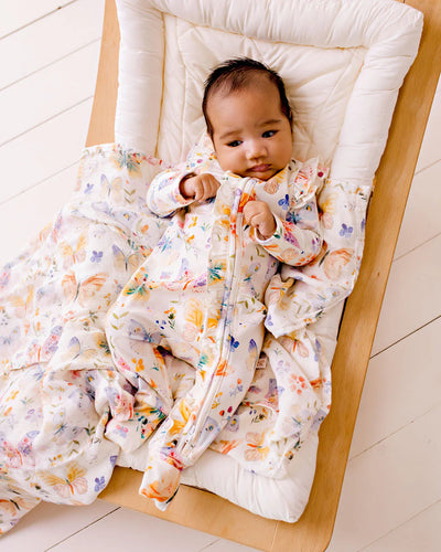 Butterfly Blooms - Bamboo Zipsuit