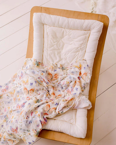 Butterfly Blooms | Organic Muslin Swaddle