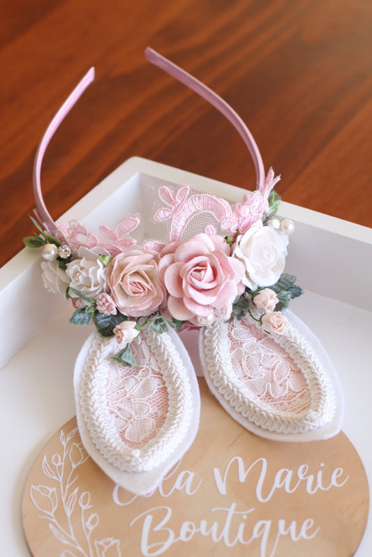 Bunny Ears Headband | Pastel Pink