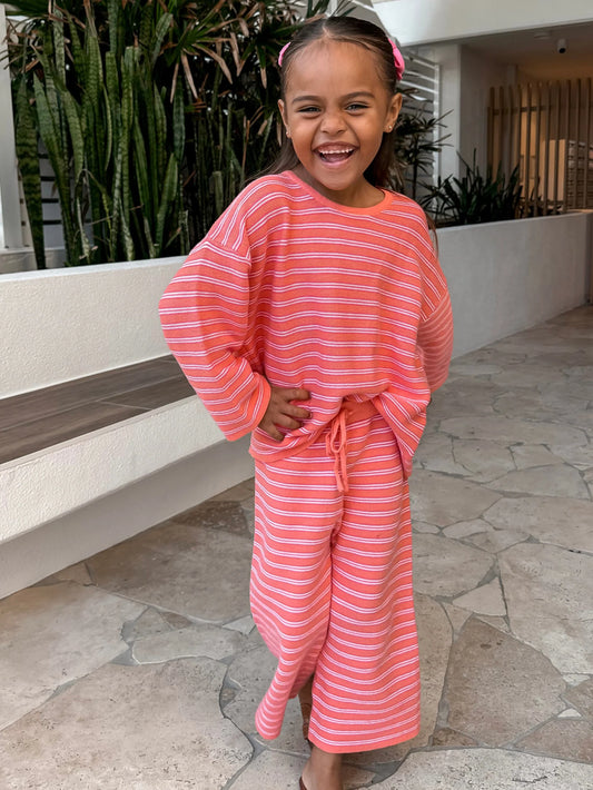 Cropped Pants | Coral SIZE 0-3M and 3-6M