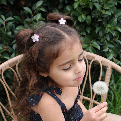 Hair Ties | Red Dotty Daisies
