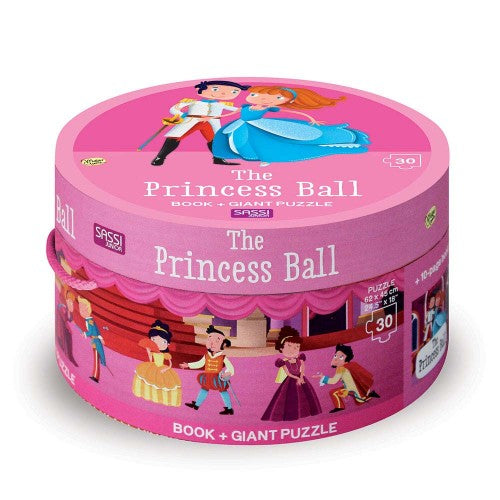 The Princess Ball Giant Puzzle and Book, 30 pcs