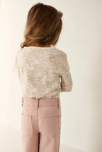 Load image into Gallery viewer, Organic Cotton Long Sleeve Top | April Floral Mauve