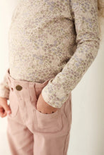 Load image into Gallery viewer, Organic Cotton Long Sleeve Top | April Floral Mauve