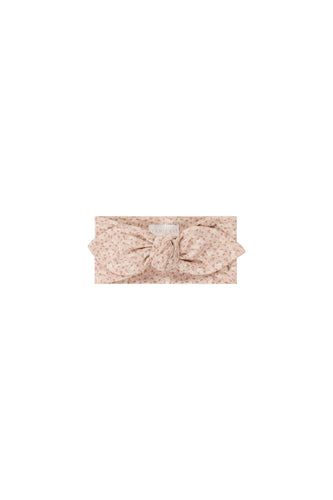 Organic Cotton Headband - Rosalie Field Rose Dust