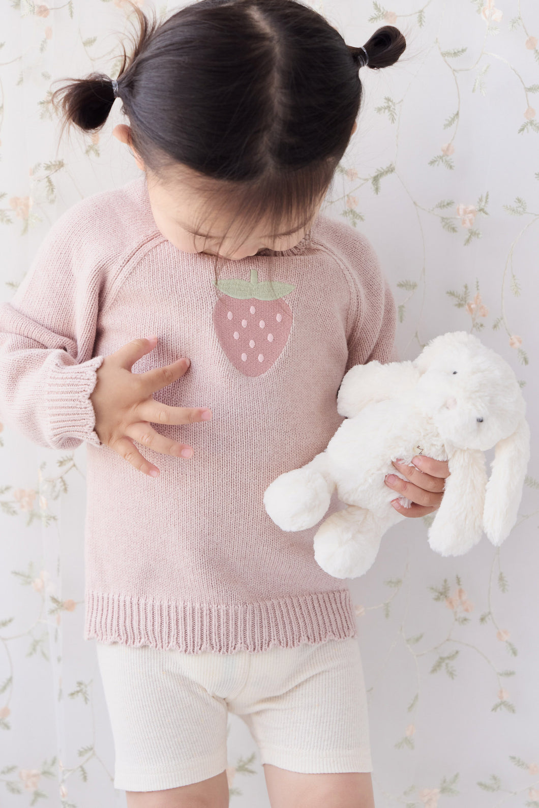 Audrey Knitted Jumper - Strawberry