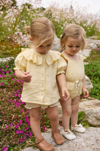PRE ORDER Organic Cotton Muslin Alora Top - Sunshine