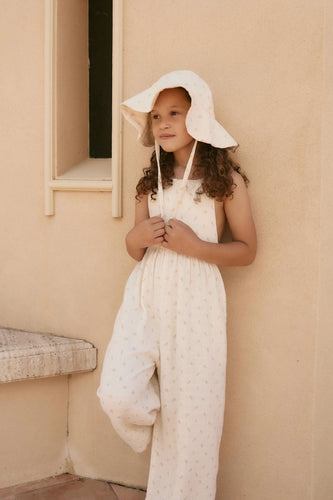 PRE ORDER Organic Cotton Muslin Lana Jumpsuit - Vintage Ditsy