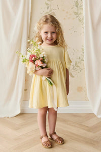 PRE ORDER Organic Cotton Muslin Phillipa Dress - Sunshine