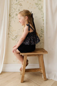 PRE ORDER Organic Cotton Odette Top - Bianca Noir