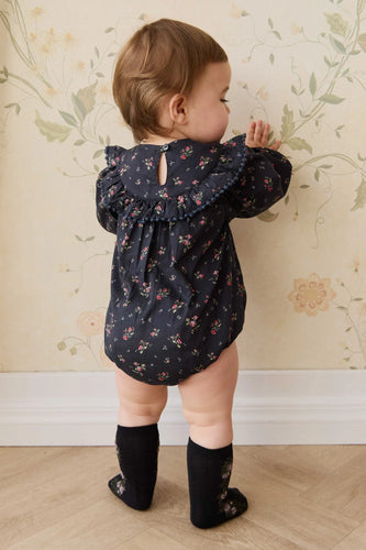 PRE ORDER Organic Cotton Malia Playsuit - Bianca Noir