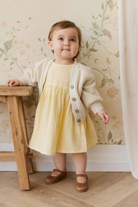 PRE ORDER Organic Cotton Muslin Phillipa Dress - Sunshine