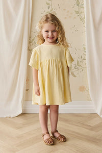 PRE ORDER Organic Cotton Muslin Phillipa Dress - Sunshine