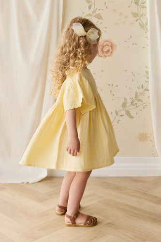 PRE ORDER Organic Cotton Muslin Phillipa Dress - Sunshine