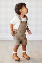 Load image into Gallery viewer, Chase Twill Overall | Oak SIZE 6-12M, 1YR, 4YR and 5YR