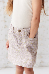 Alison Twill Skirt | Chloe Lilac