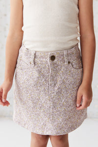 Alison Twill Skirt | Chloe Lilac