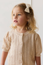 Load image into Gallery viewer, Organic Cotton Noelle Bow 2Pk - Simple Flowers Egret