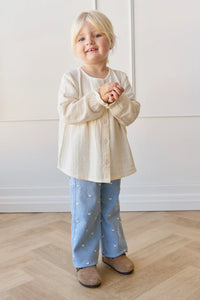 Organic Cotton Muslin Eloise Top - Parchment