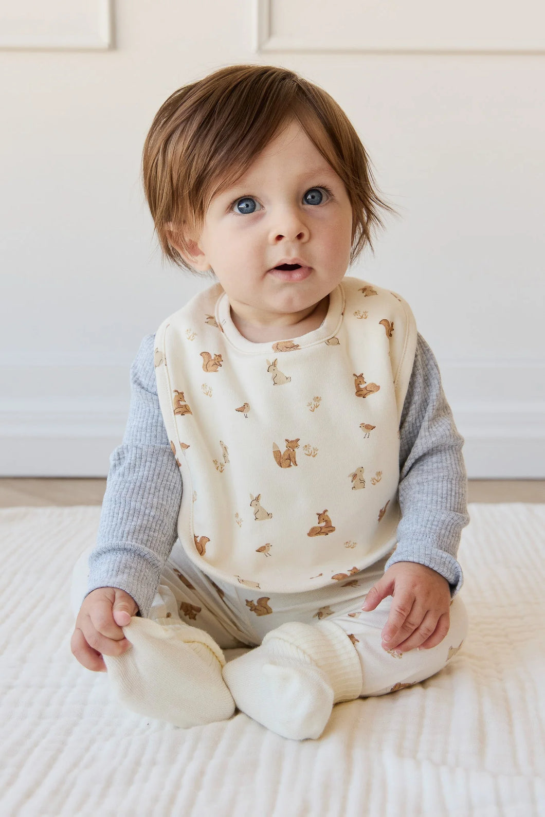 Organic Cotton Bib - Forest Friends