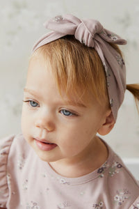 Organic Cotton Headband | Lauren Floral Fawn