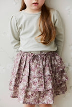 Load image into Gallery viewer, Organic Cotton Abbie Skirt | Pansy Floral Fawn