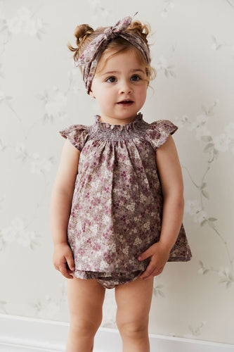 Organic Cotton Tamara Top | Pansy Floral Fawn SIZE 3YR