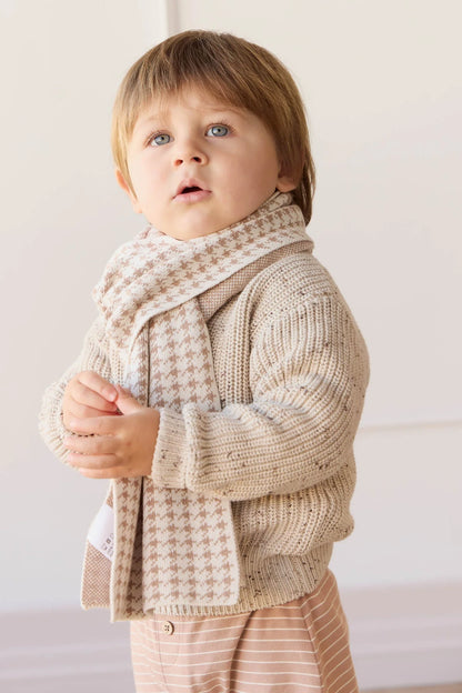 Houndstooth Scarf - Houndstooth Natural